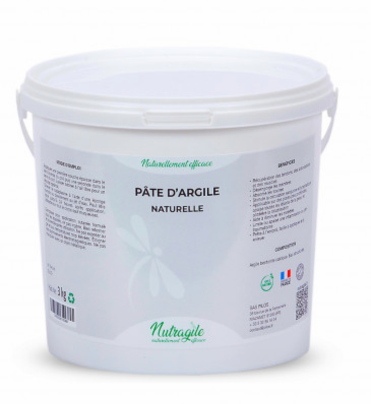Pâte d'argile naturelle 10kg