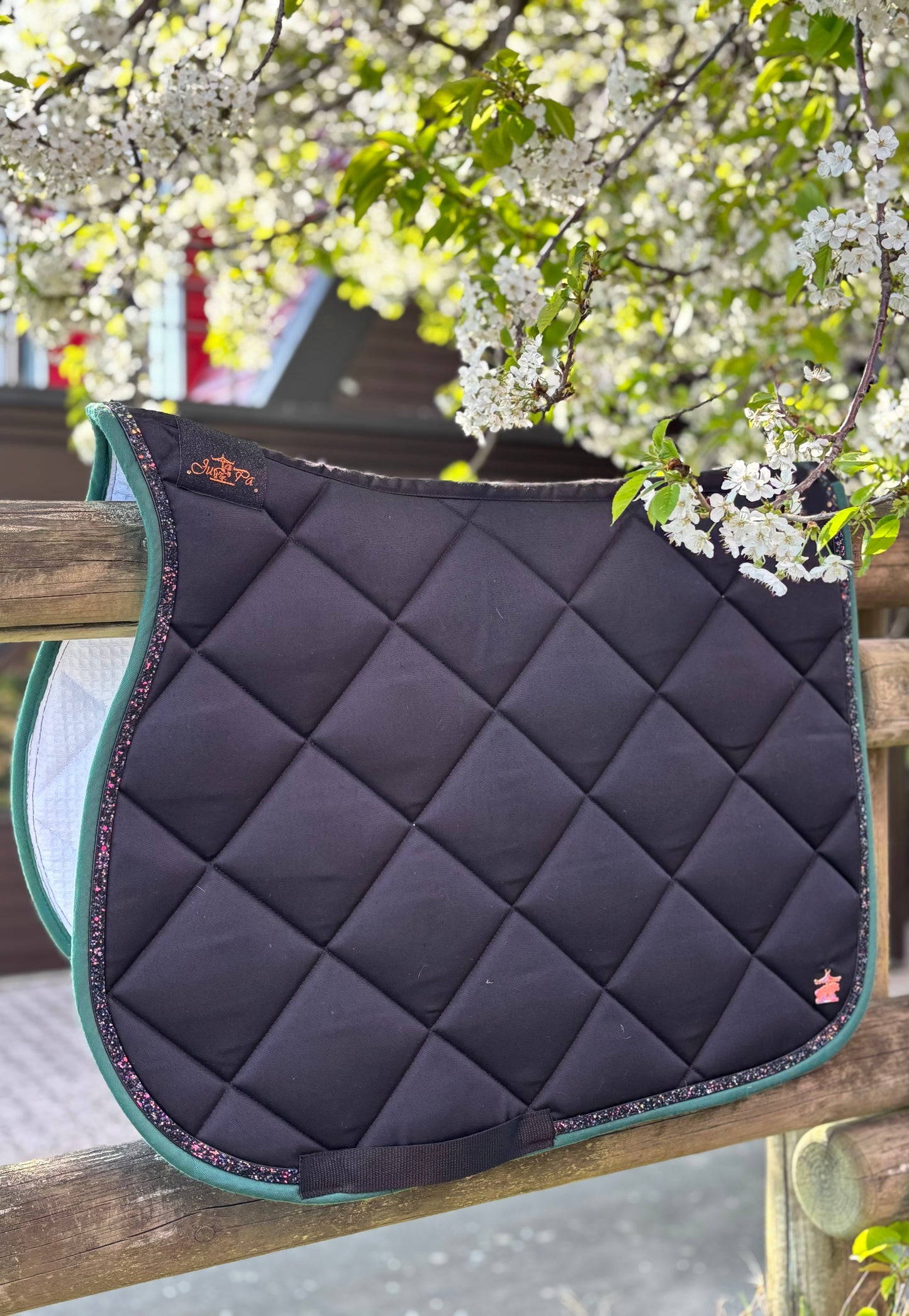 Ju&pa - Tapis Noir/Vert