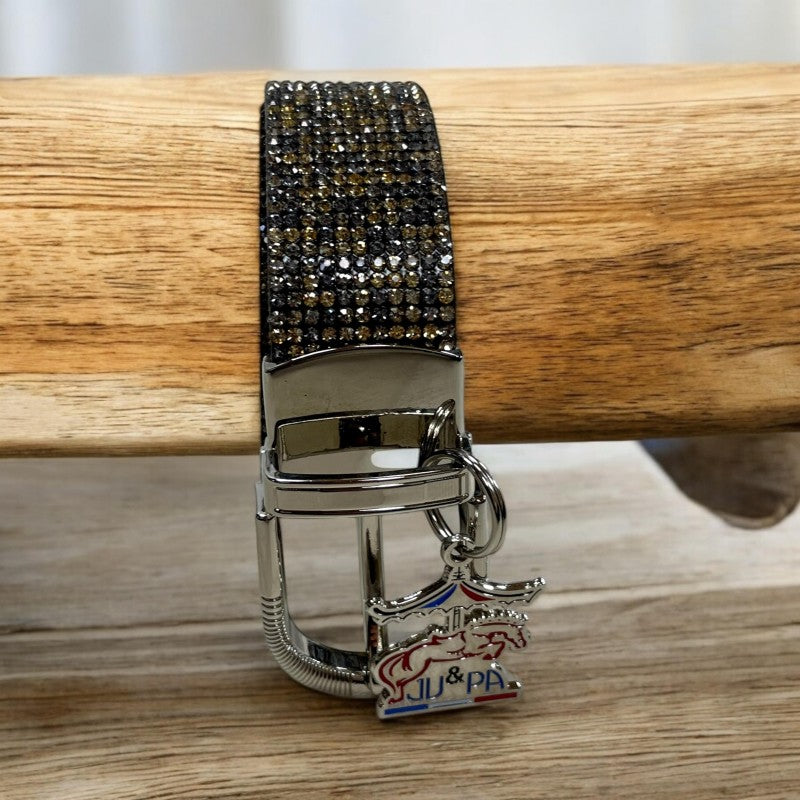 Ceinture à strass argent et doré