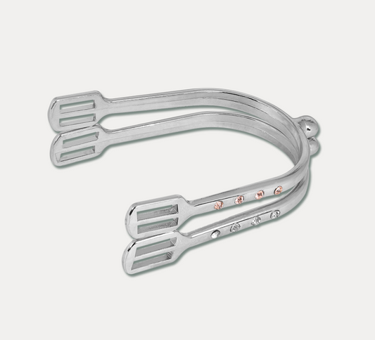 Set d'éperons Crystal, pour femme 10mm