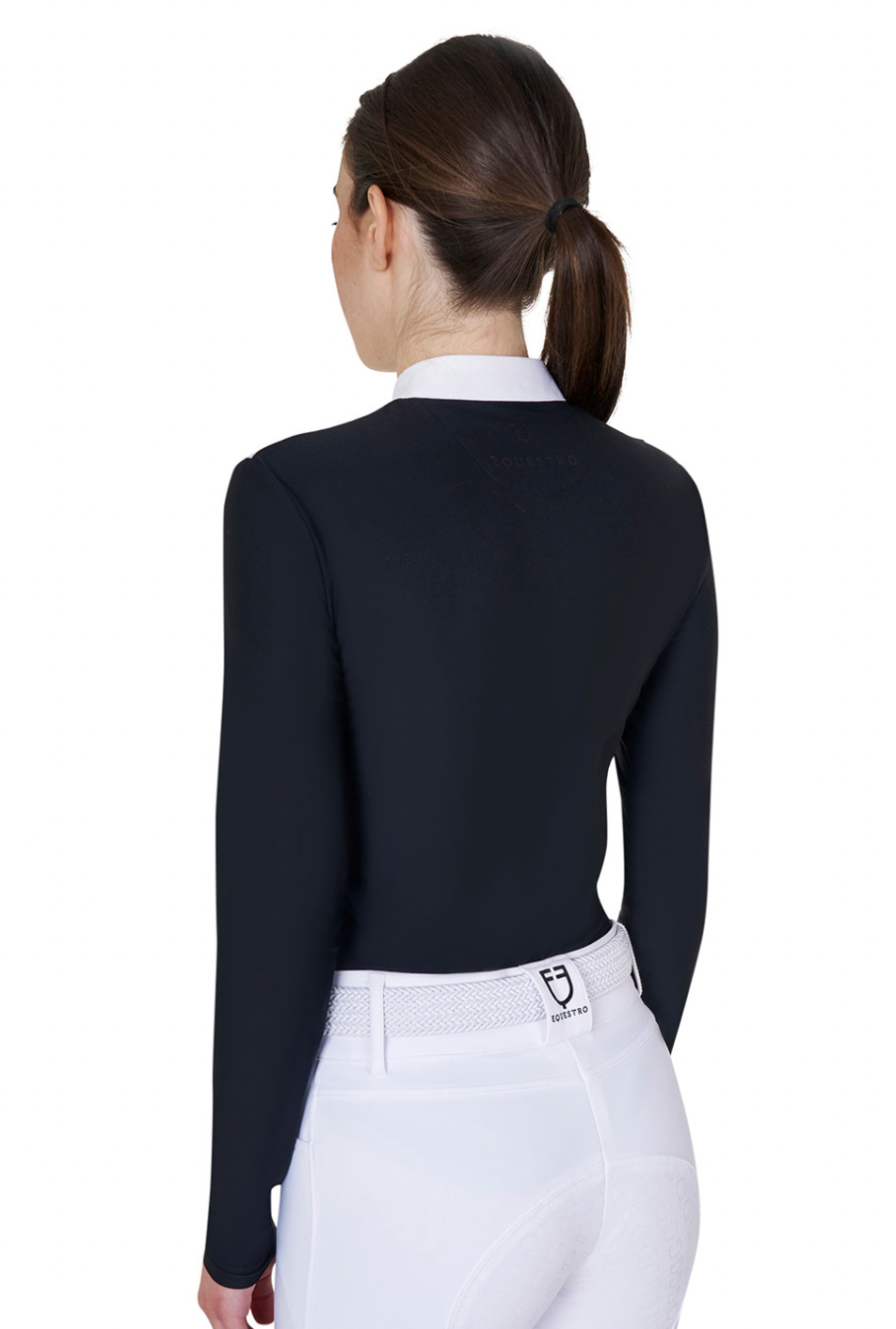 Equestro - Polo de concours manches longues à strass