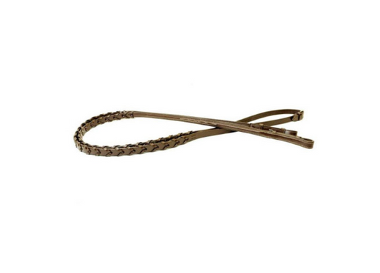 Rênes en cuir tressées