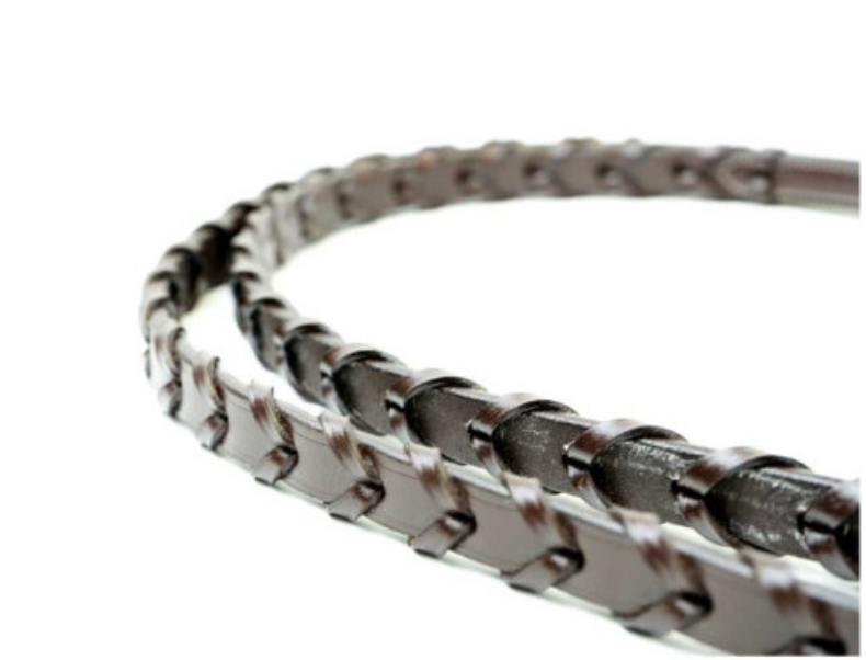 Rênes en cuir tressées