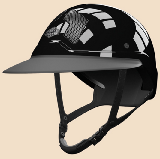 Casque Armet Jugulaire noire