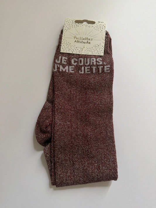 Paillettes Attitude - Je cours, j'me jette