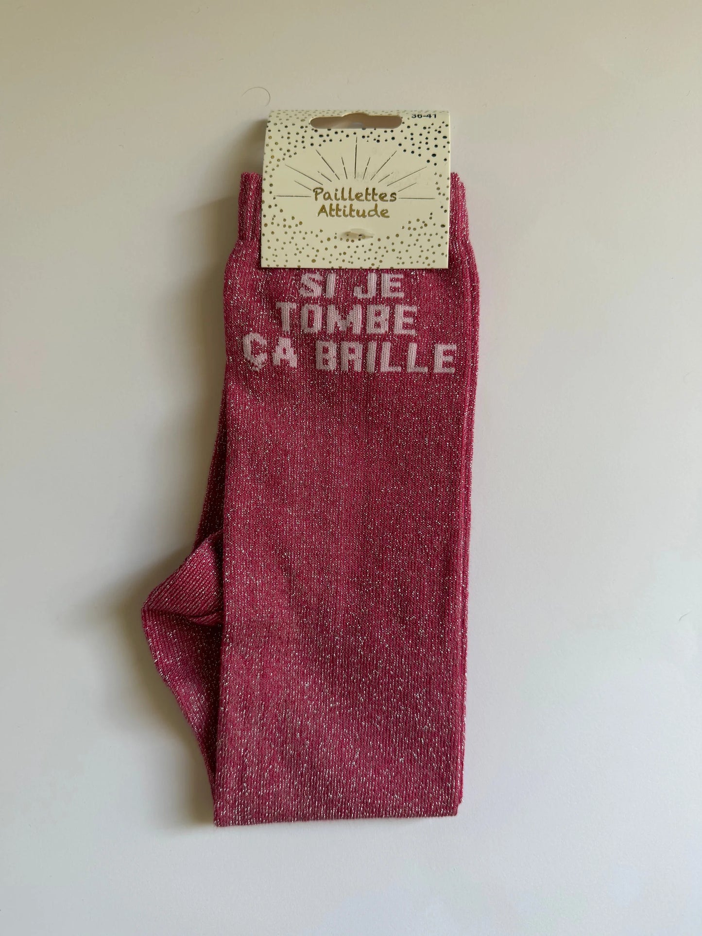Paillettes Attitude - Si je tombe ça brille
